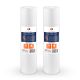 2 Pack Of Aquaboon 1 Micron 20 x 4.5 Inch Sediment Water Filter Cartridge