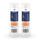 2 Pack Of Aquaboon 5 micron 10 x 2.5 Inch Sediment Water Filter Cartridge