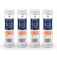 4 Pack Of Aquaboon 5 micron 10 x 2.5 Inch String Wound Sediment Water Filter Cartridge