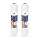2 Pack Of T33 Compatible 10x2 Inch. Inline Pre/Post Membrane Filter Cartridge by Aquaboon (Quick Connect Fitting) AB-2T33Q