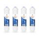 Aquaboon 4-Pack of Aquaboon Premium Inline Post/Carbon Polishing Water Filter Catridge Standard Size (Quick Connect Fiting) ABP-4T33Q