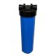 Aquaboon 20 x 4.5 Whole House Filter Housing With Pressure Gauge Valve (Housing Wrench, Pressure Gauge and Connectors ARE NOT Included) AB-WH20BBPGE