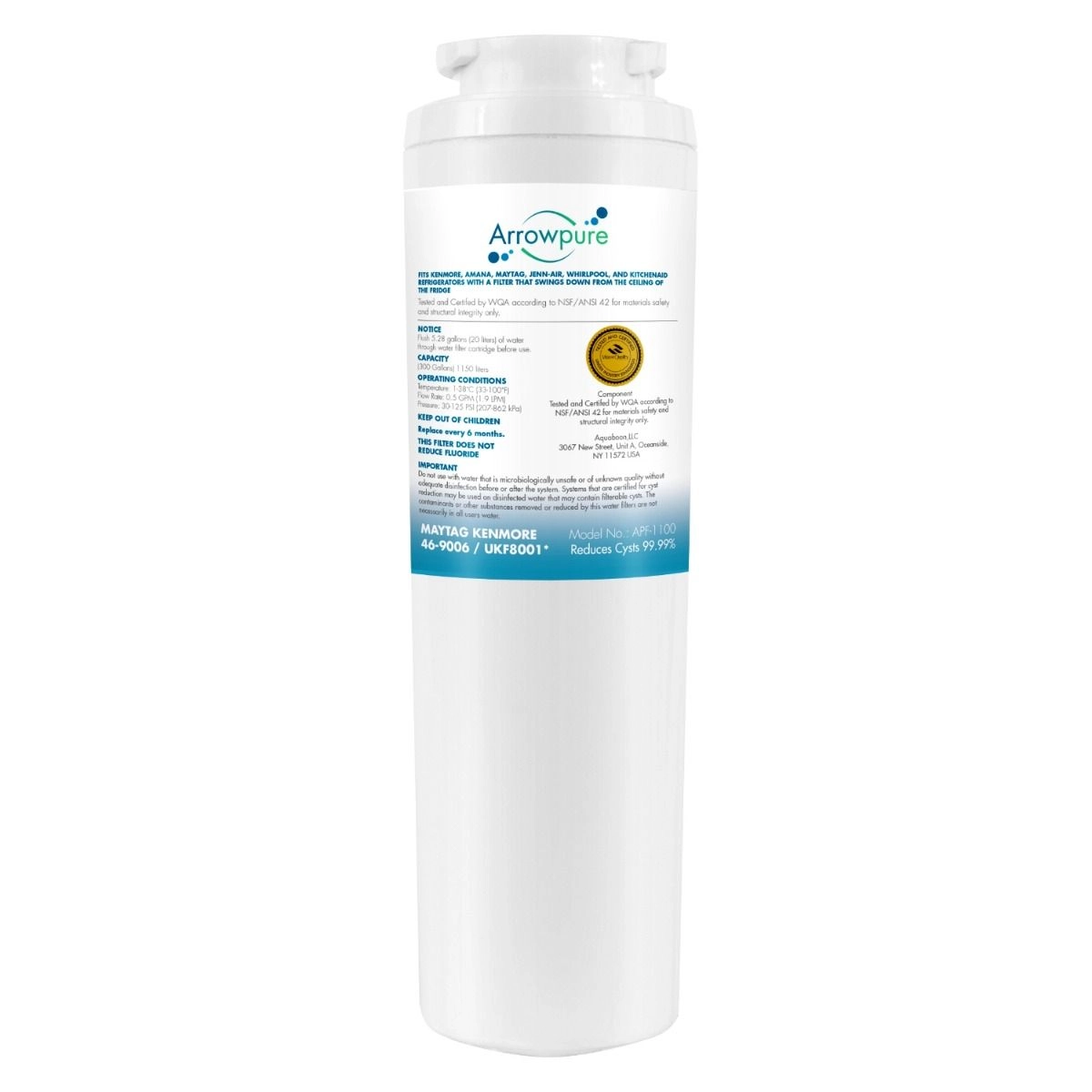 4-Pack Replacement Water Filter For KitchenAid KBFS25ETSS00 – Compatible With Filter 4396395