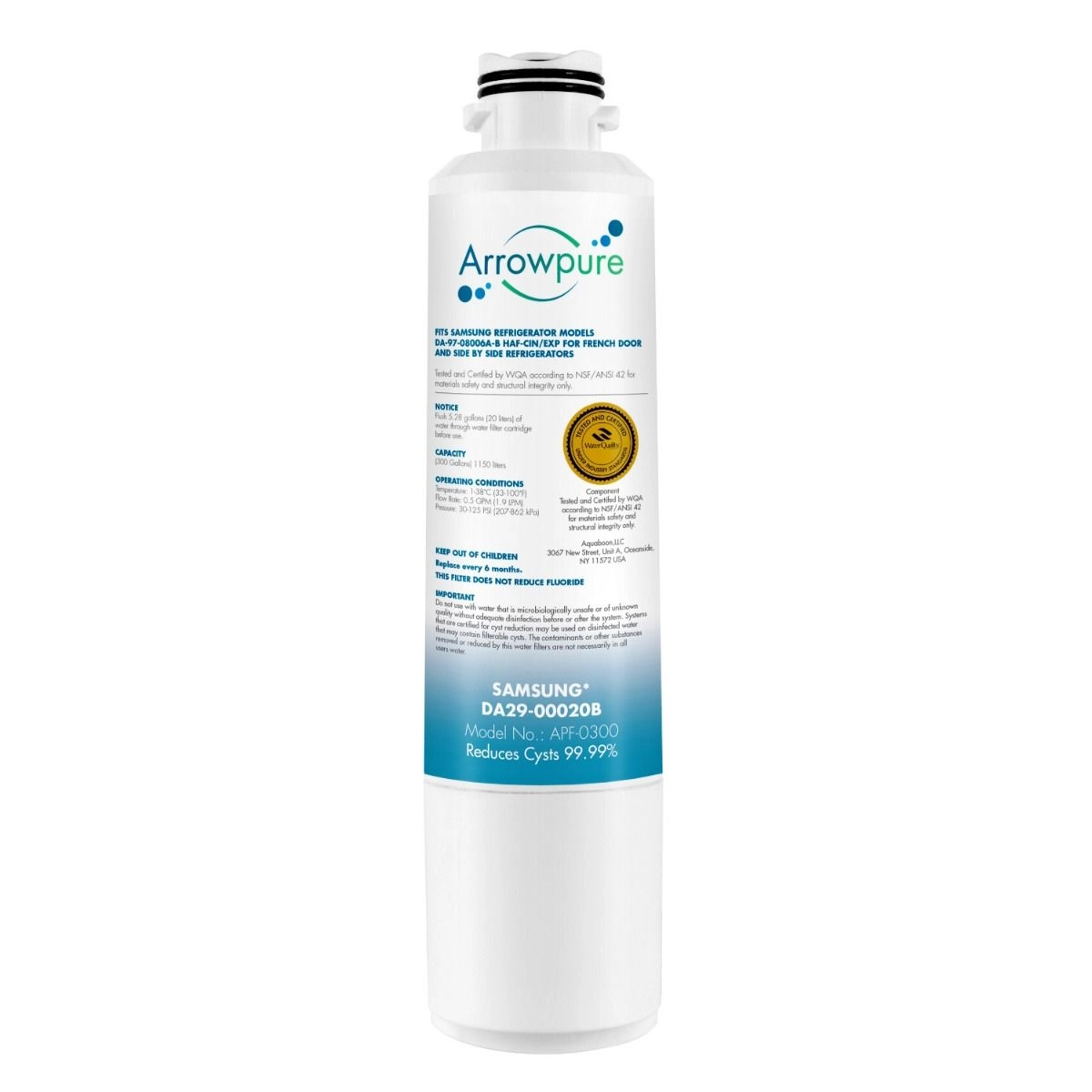 3 Pack Of Arrowpure Refrigerator Water Filter Replacement