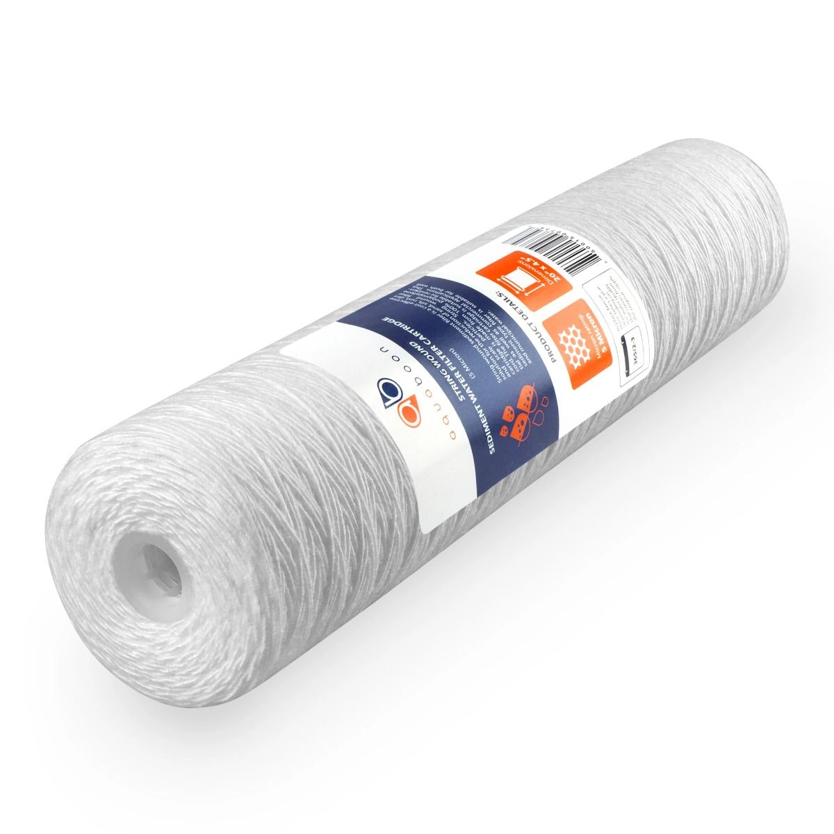 thumbnail image 2 of Membrane Solutions 20-Pack 5 Micron String Wound Sediment Water Filters – 10" X 4.5" For Big Blue Housings 2 of 6