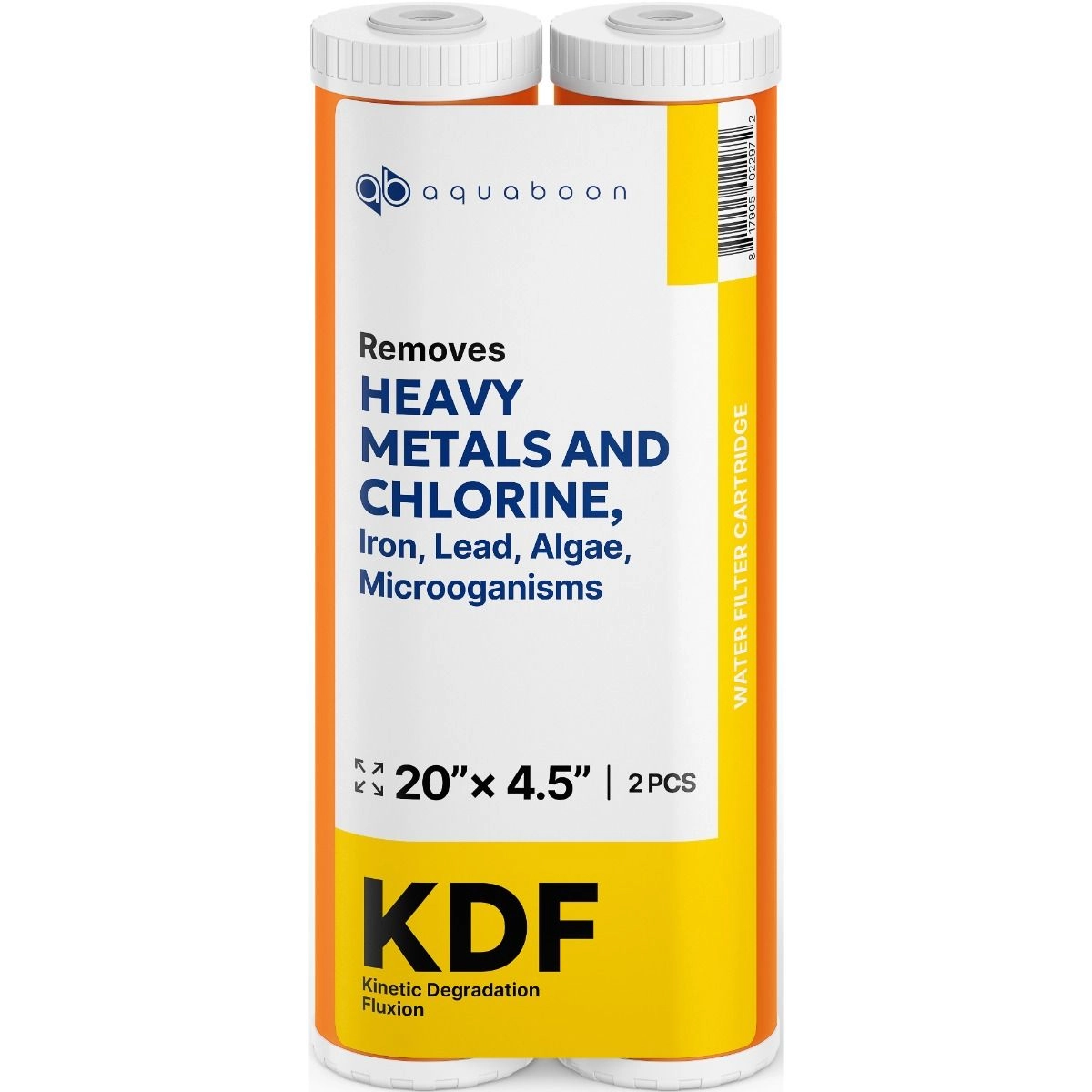 2 Pack Of Whole House KDF 20 x 4.5 Inch. Big Blue Replacement Water Filter Cartridge