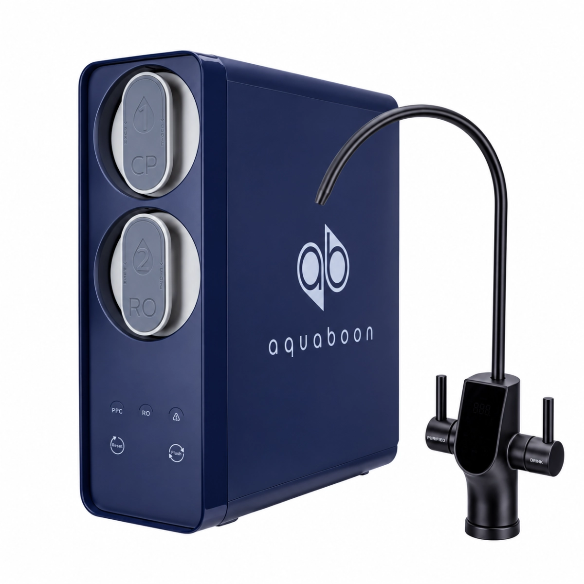Tankless Reverse Osmosis System with 600GPM Membrane With Smart Black Matte Finish Faucet