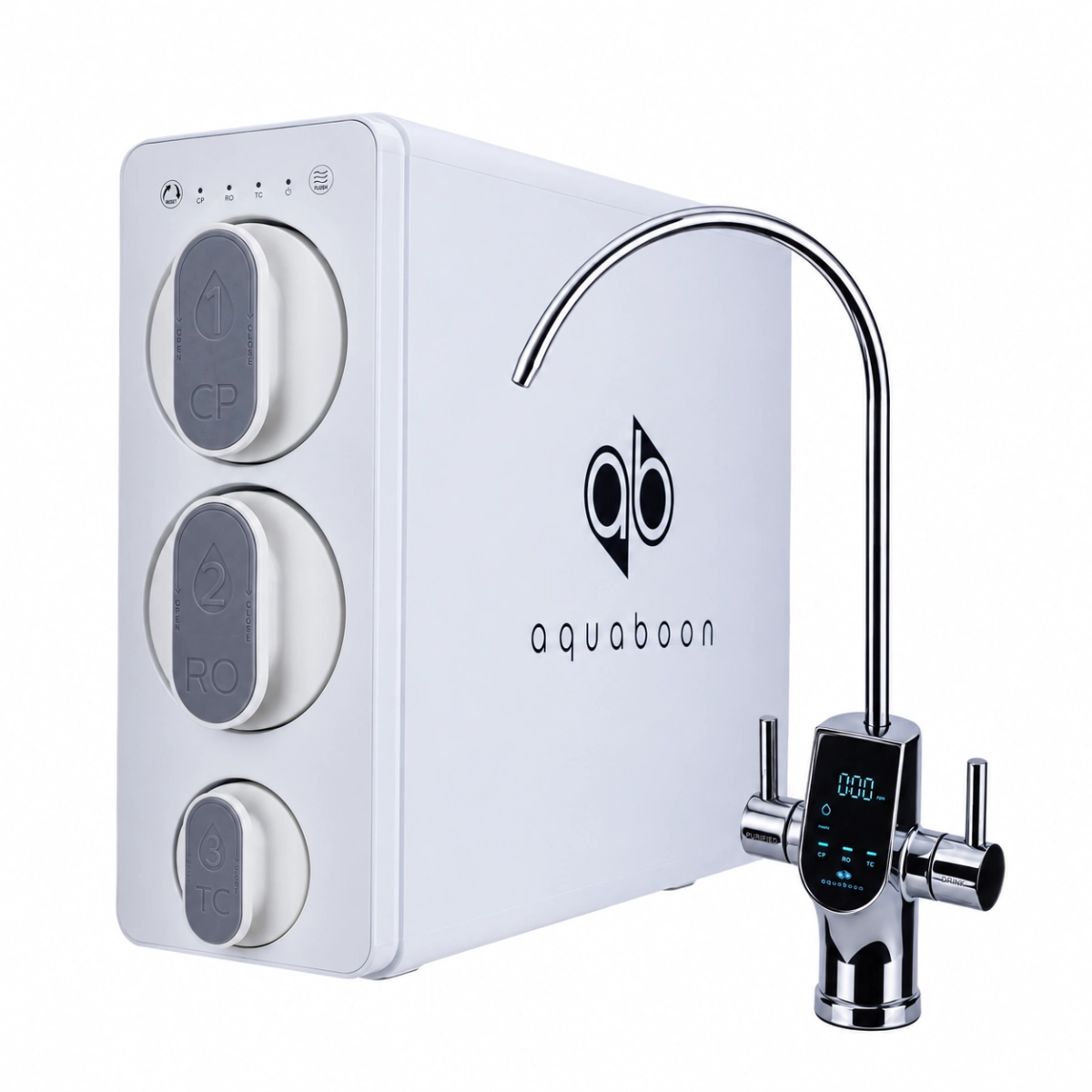 Tankless Reverse Osmosis System with 600GPM Membrane With Alkaline And Smart Chrome Finish Faucet